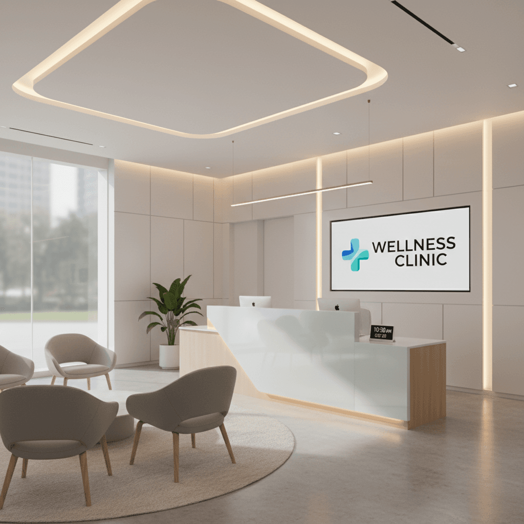 Medical office reception area
